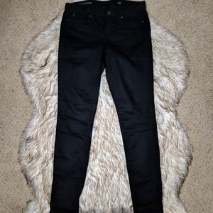 J. Crew Black Skinny Jeans (Leggy Denim) Size 28
